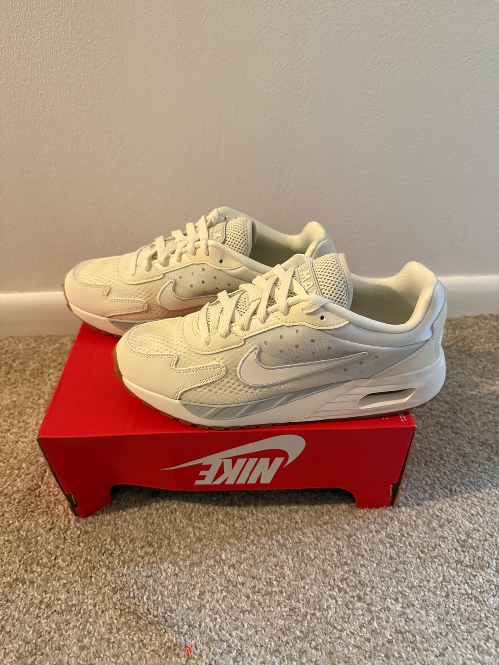 Nike Cream/White Air Max Solo Sneakers